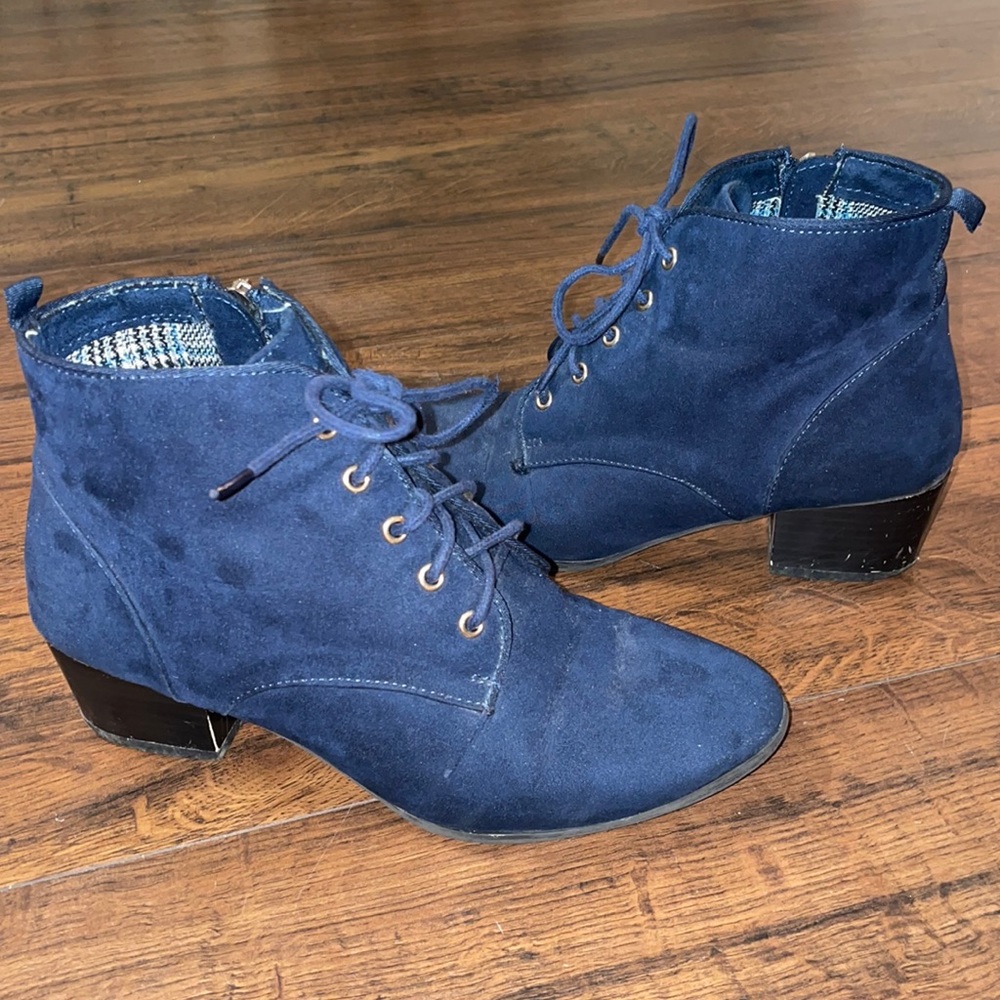Navy Booties